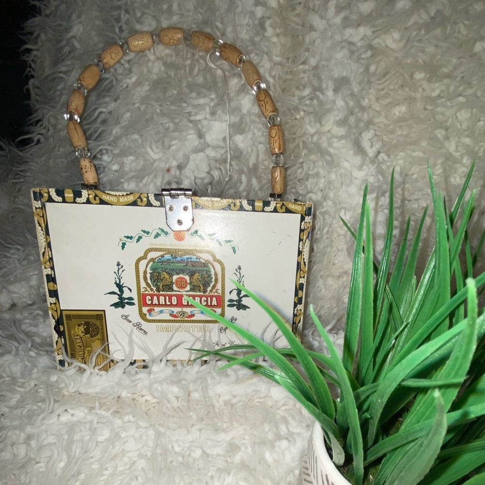 Choice Made Cigar Box Purse/Handbag Cool Bamboo Handle PURSE-SALE was $60